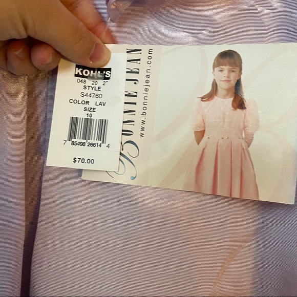 BONNIE JEAN Lavender Girls Dress & Jacket size 10 - Picture 2 of 10